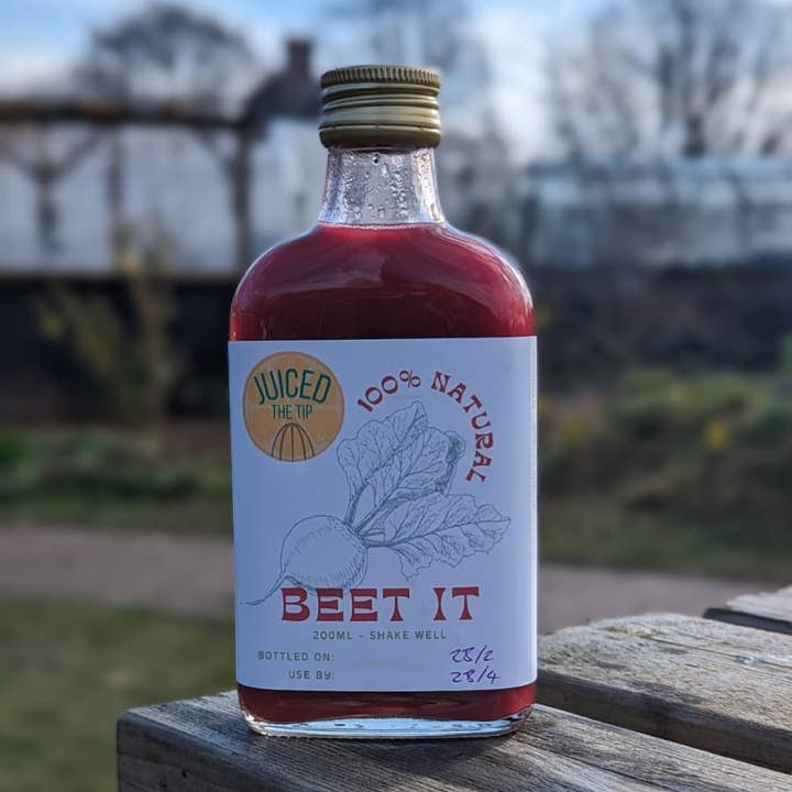 Juiced the Tip – wholesale Wellness juice/tonic – Beet It - Beetroot, Ginger, Carrot, Apple Health Shot 200ml1