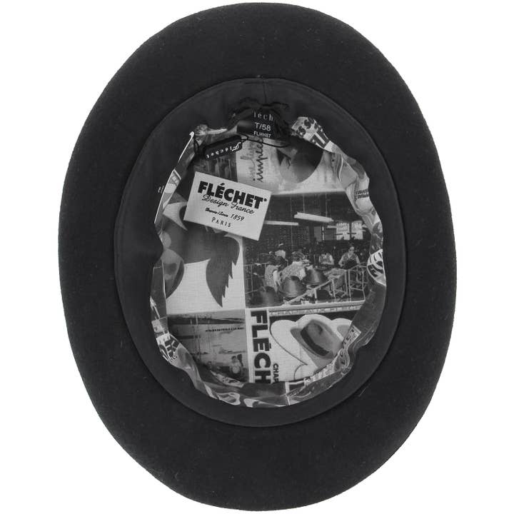 FLECHET - Wholesale Fedora - Unisex - 12 CM WOOL FELT TOP HAT - FLHH571