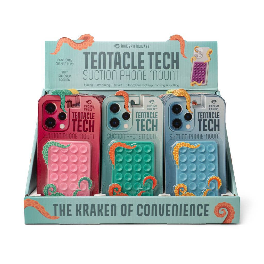 DM Merchandising - Venta al por mayor Soporte para móvil/tableta - Soporte para teléfono Modern Monkey Tentacle Tech con ventosas1