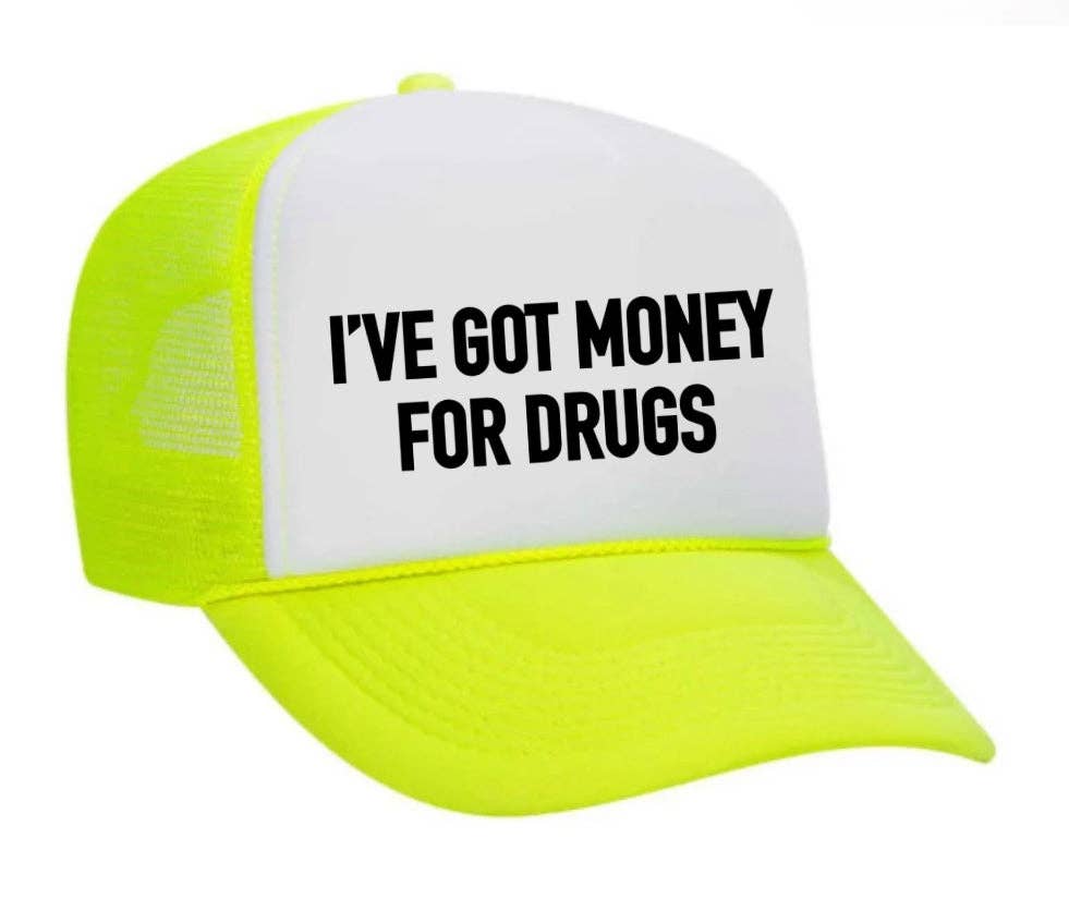 Inappropriate Trucker Hats – Großhandel Trucker-Cap – Unisex – Ich habe Geld für Drugs Trucker Hat27