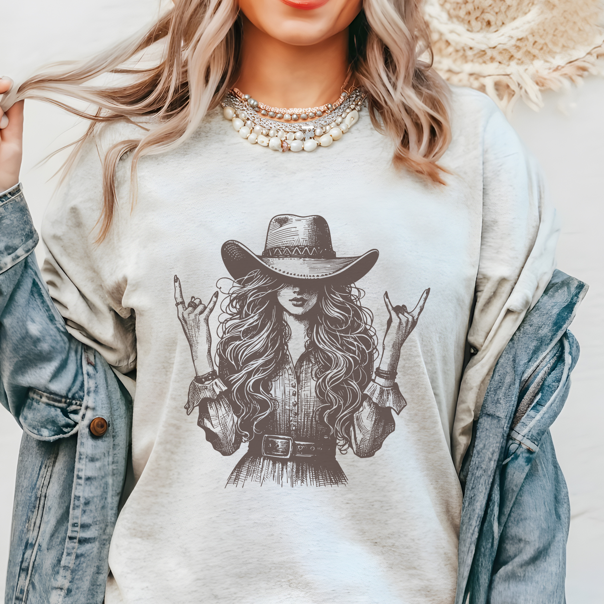Trendznmore - Modern Graphic Apparel - Wholesale T-Shirt (Graphic) - Women's - Vintage Western Cowgirl Graphic T-Shirt 4