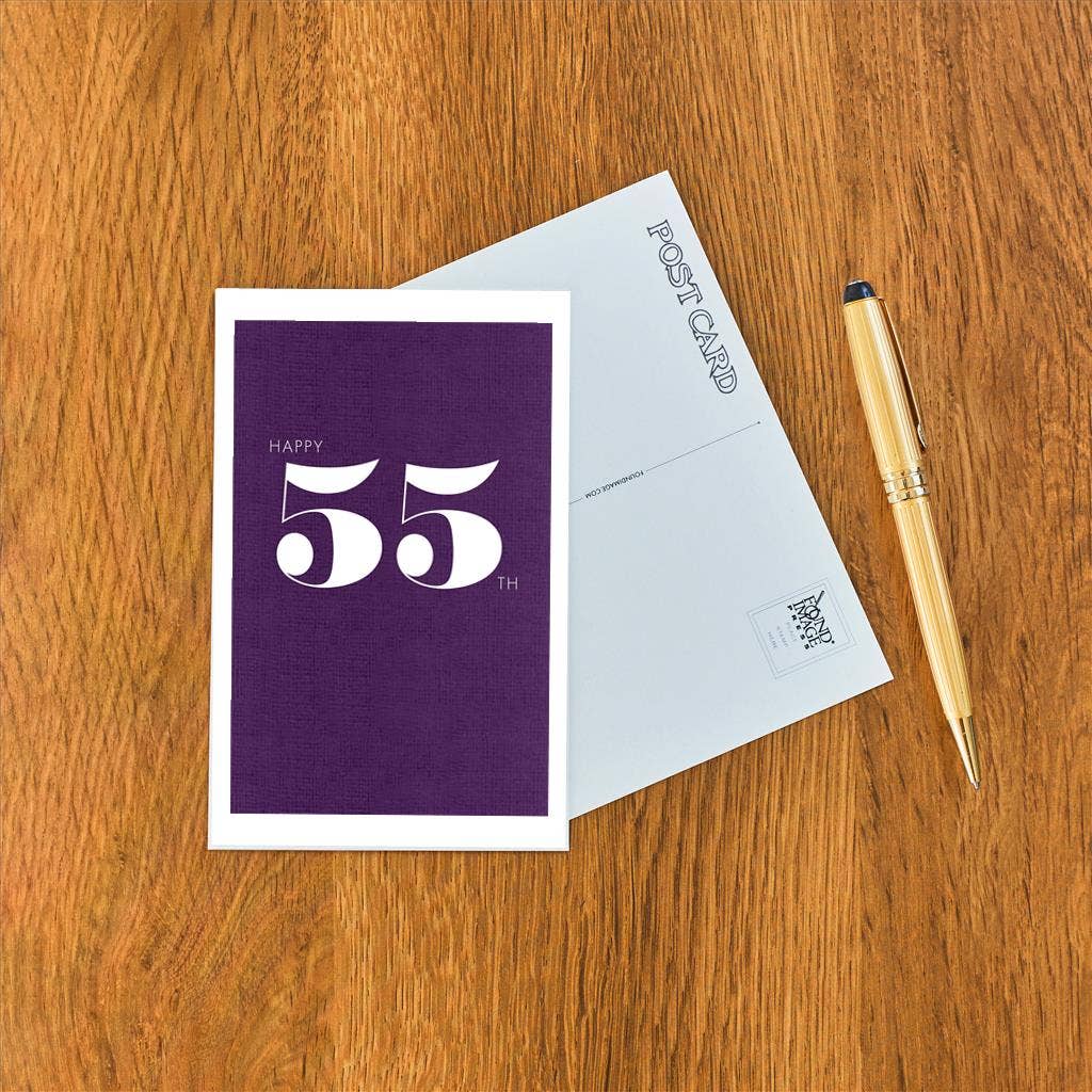 Found Image Press - Wholesale Postcard - Postcard HB-477 Happy 55th1