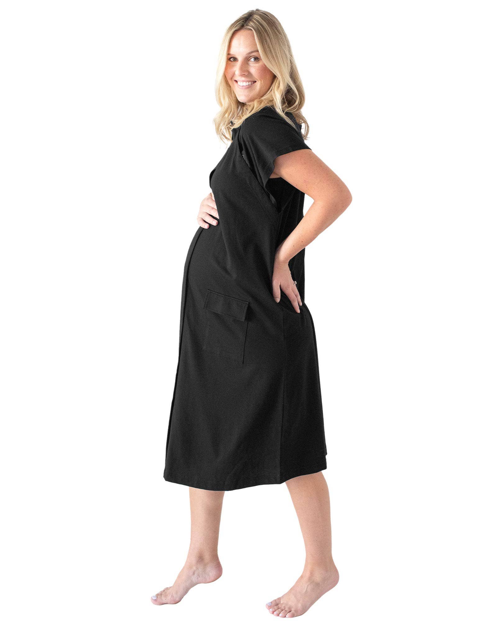 Kindred Bravely - Wholesale Dress - Maternity - 3 In 1 Universal Labor, Delivery & Nursing Gown21
