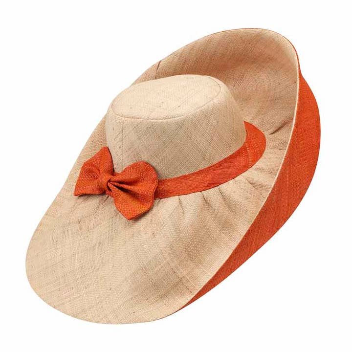 Natural Raffia Handwoven Women's Straw Hat AP7302 for wholesale by Be You Fashion
