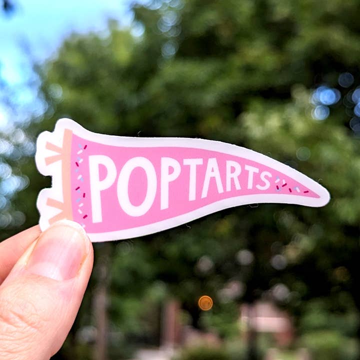 Pegatina de banderín de Poptarts rosa para venta al por mayor de Bolts and Stars
