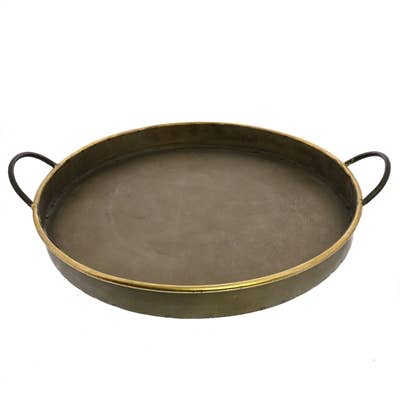 HomArt - Wholesale Decorative Tray - Archer Galvanized Trays, Round - Set of 3
