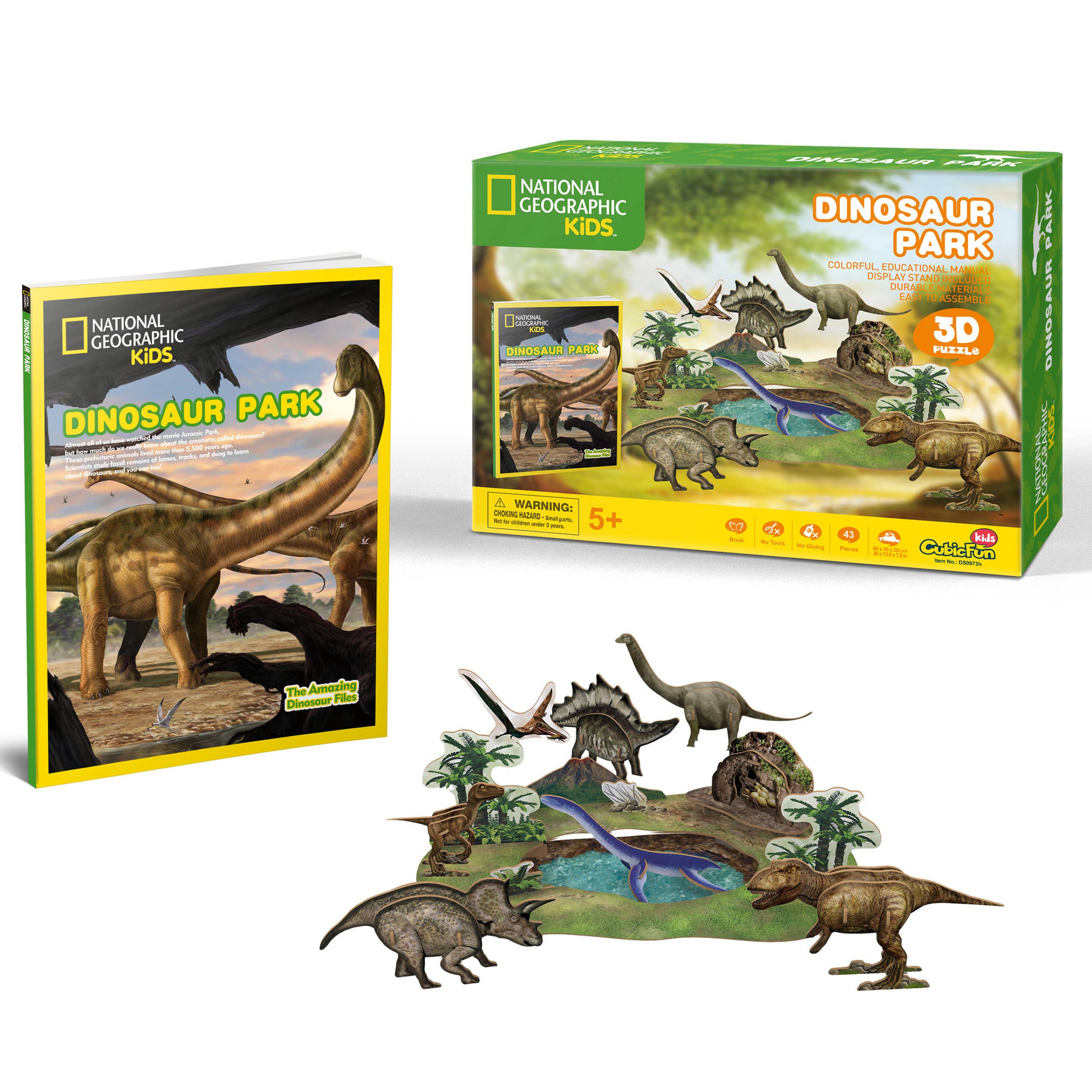 Edu-Sci – wholesale Puzzle – Child – National Geographic - Dinosaur Park - 3D Puzzle2