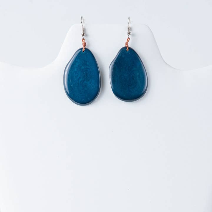 TaguArtsy - Wholesale Dangle Earrings - Tagua Slice Eco-friendly Earrings7