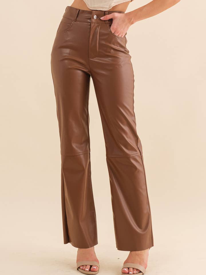 Faux Leather Pants-HP0015A for wholesale by Hersy