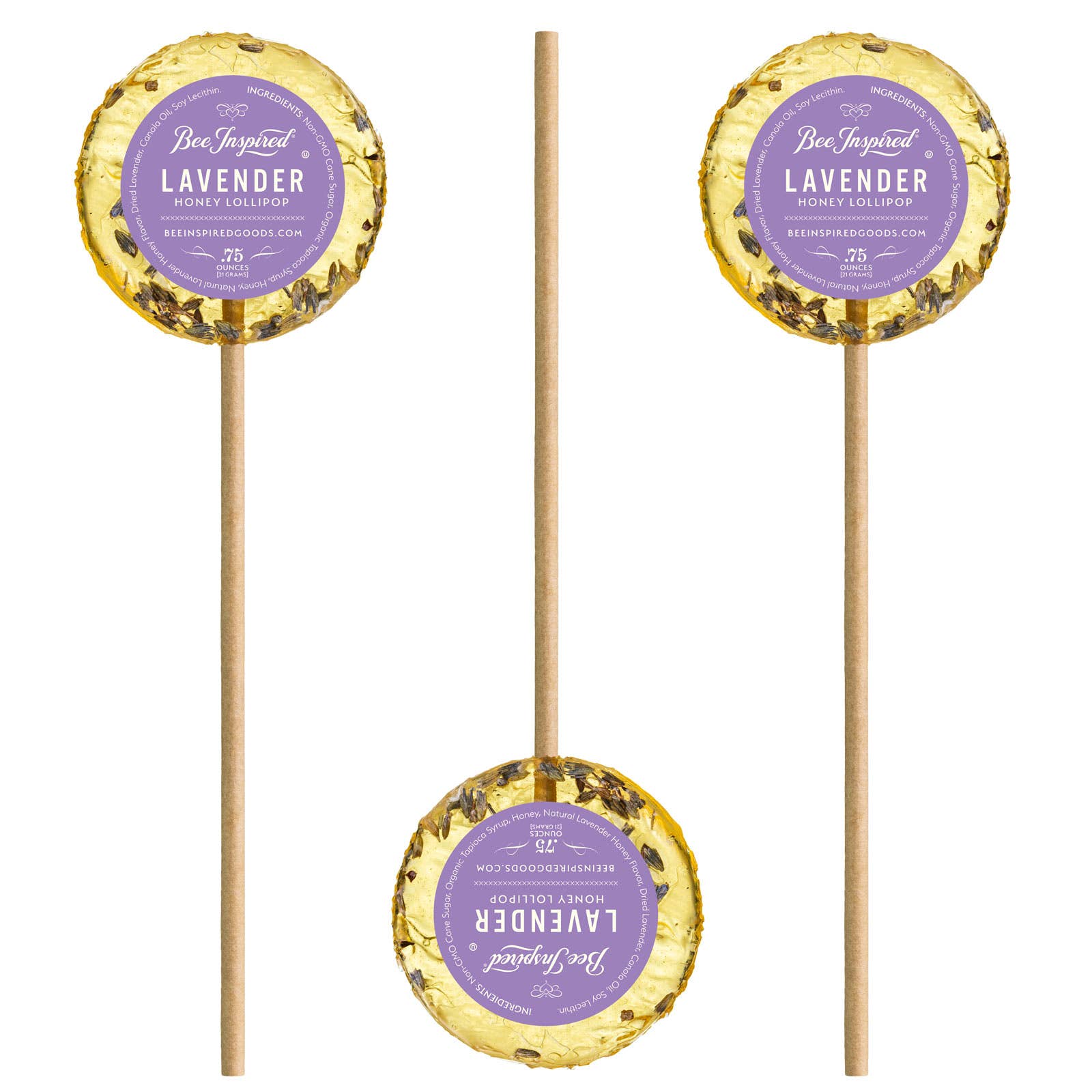 Bee Inspired - Wholesale Lollipop - Honey Lollipops - Handmade, Kosher Pops | Box of 5017