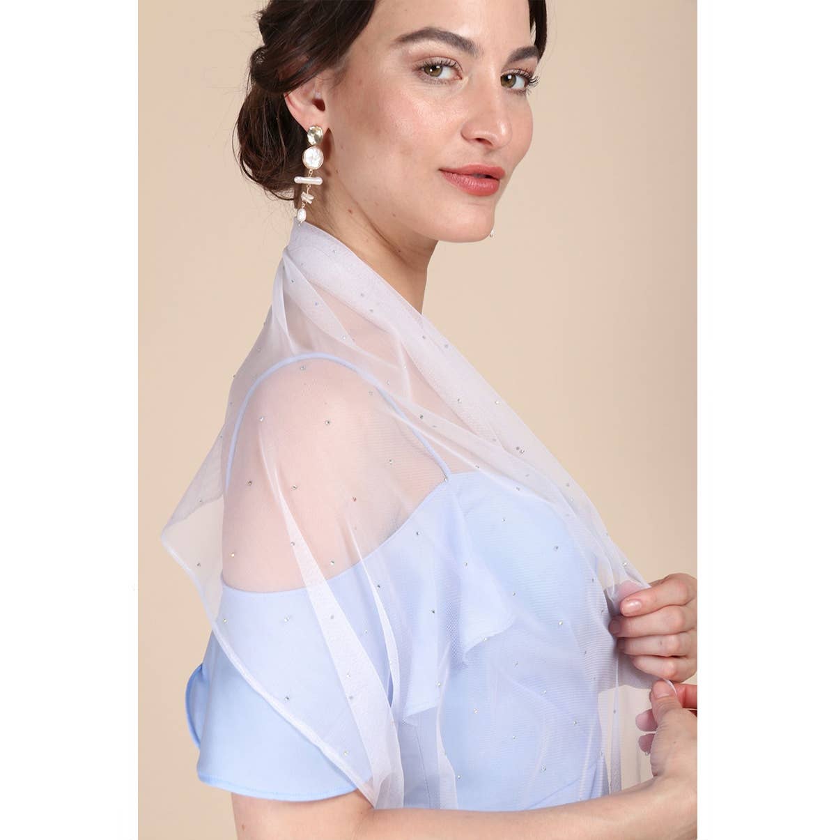 SAACHI - Wholesale Scarf - Women's - Sheer Crystal Scarf5