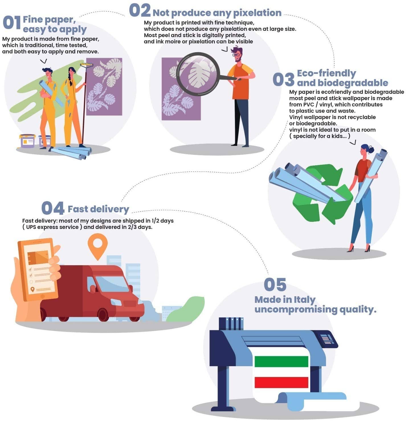 Wallpapers4Beginners – wholesale Tapetrulle – Svartvita bläckfläckar tapet17