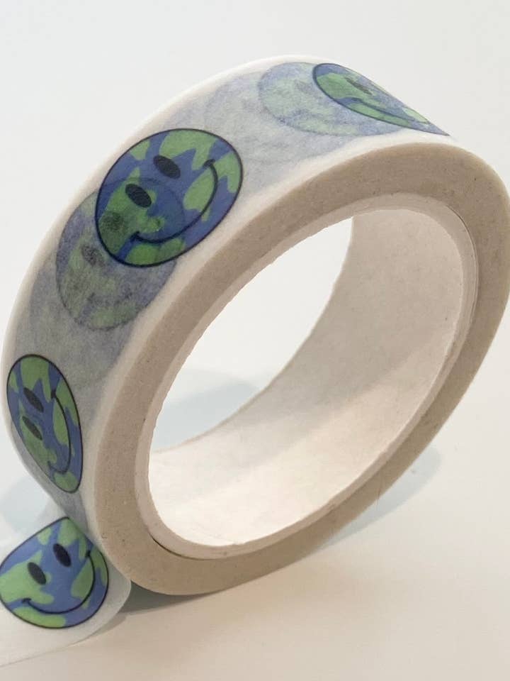 Ruban Washi Happy Earth pour la vente par Alex Daley Designs
