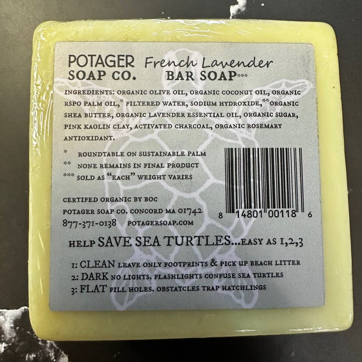 Potager Soap Company - Wholesale Bar Soap - Summer Collection - Sea Turtle French Lavender Bar Soap3