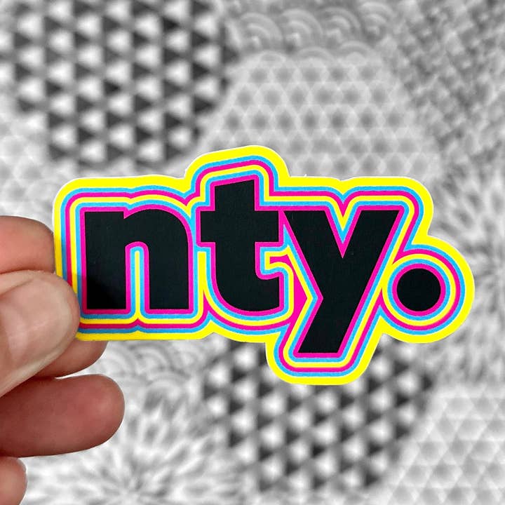 NTY Sticker for wholesale by KP General Store