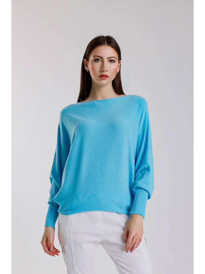 TINA Stephens Italy/Tees By Tina – Großhandel Strickpullover – Damen – Mylah Seriously Weicher Fledermaus-Pullover (BLS413)17