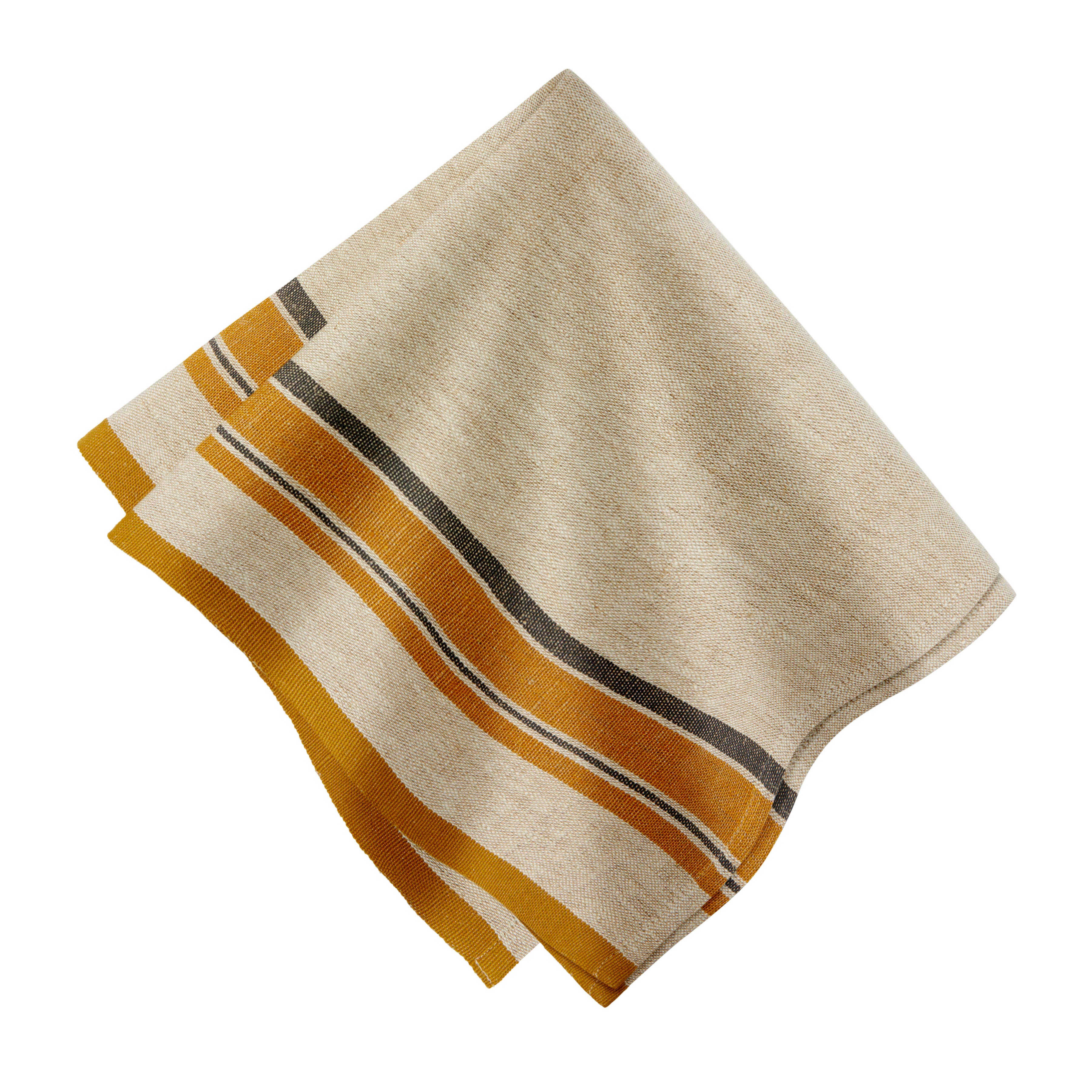 Antibes Natural & Mustard Napkin, Set of 4 for wholesale on Faire0