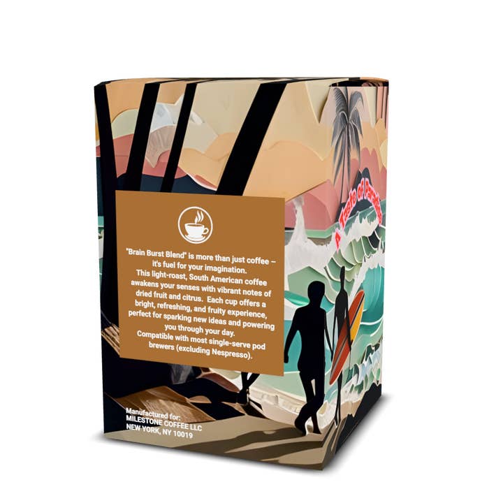 Milestone Coffee - Wholesale Coffee pods - "Brain Burst Blend" - Coffee Pods - 12ct3