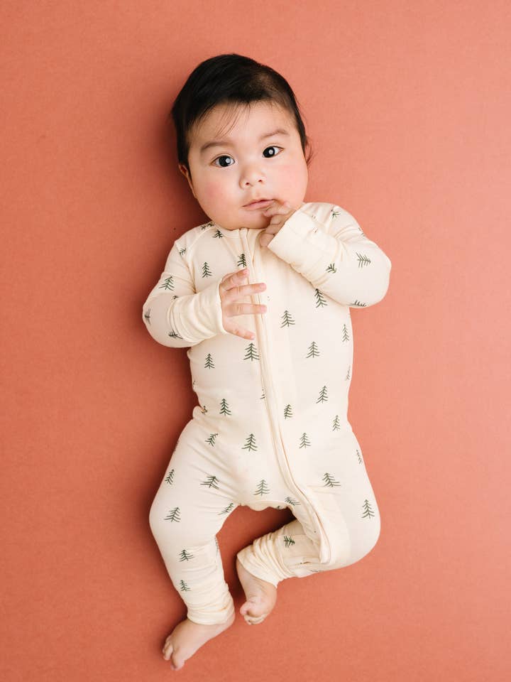 Little One Shop - Wholesale Sleepsuit - Baby - Pine Forest Bamboo Sleeper
