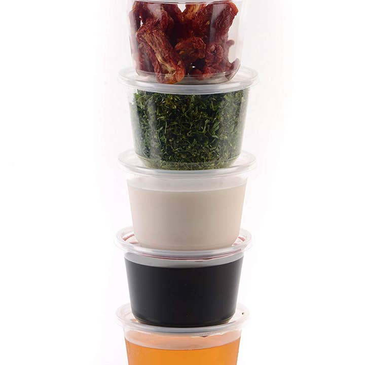 EcoQuality - Wholesale Food storage container - Round Plastic Deli Food Storage Containers with Lids3