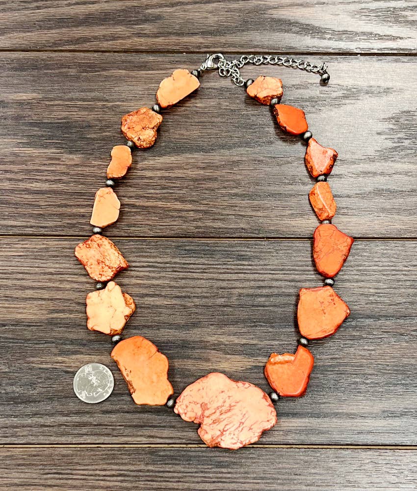 ISAC Trading Inc - Vendita all'ingrosso Collane di perline/perle - 739175, Collana Artigianale a Lastra2