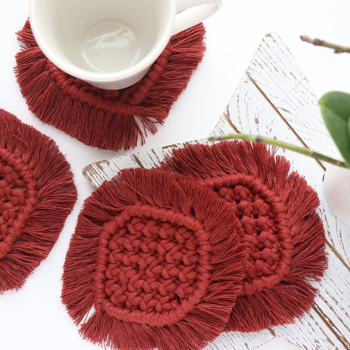 tightyknots - Wholesale Onderzetters - Macramé onderzetter, macramé, boho-decoratie4