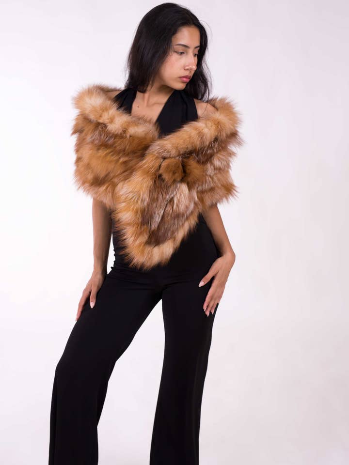 Fox Diana Double Stole for wholesale by MR Complements