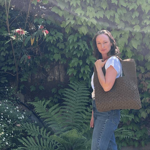 Handwoven Turkish Shoulder Bag — Artisan Carryall for wholesale by Pine & Palm Home