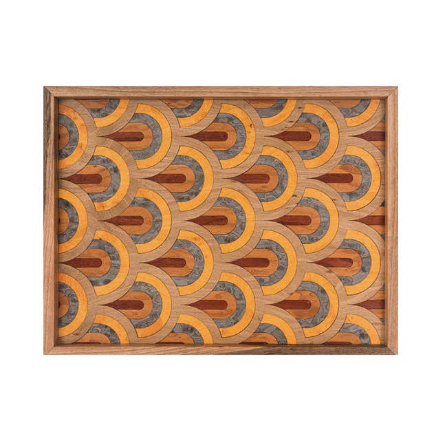 Regnbågsfärgad träbricka för wholesale av Lozee