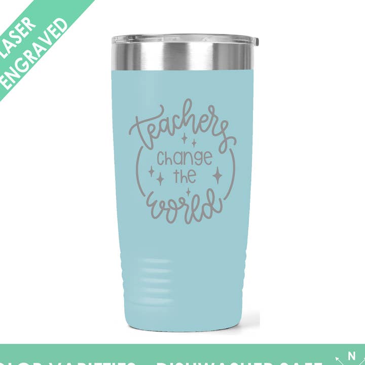 Lehrer verändern die Welt/Teacher Coffee Cup für den Großhandel von Northern Country Girl Designs, LLC