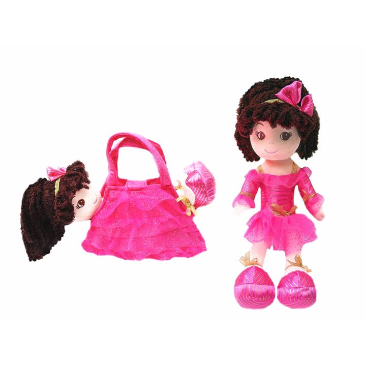GirlzNDollz - Wholesale Doll - Kids - Jessica Dancer Rag Doll with Purse