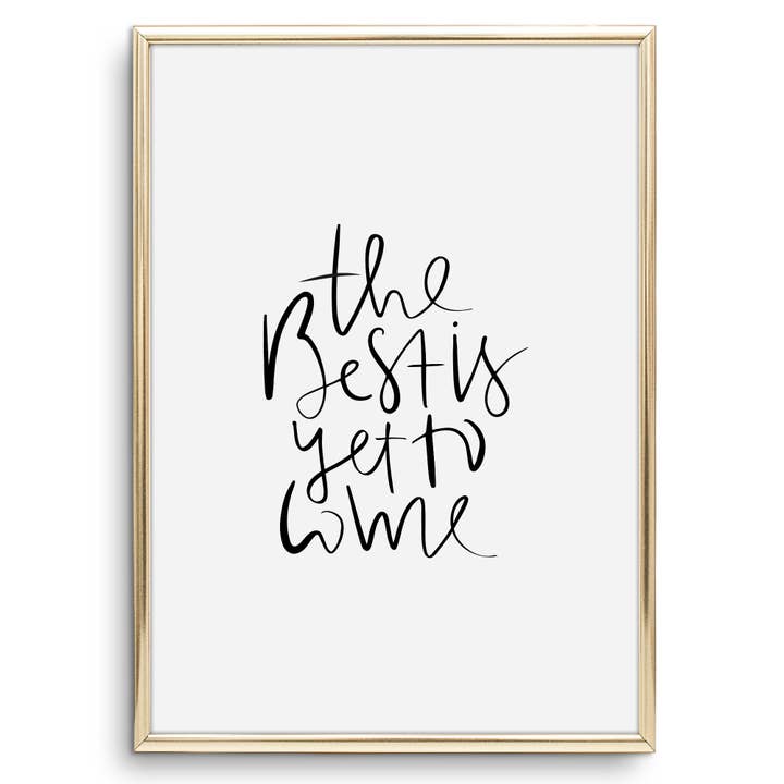 Det bedste er endnu ikke kommet plakat for engroshandel hos Tales by Jen