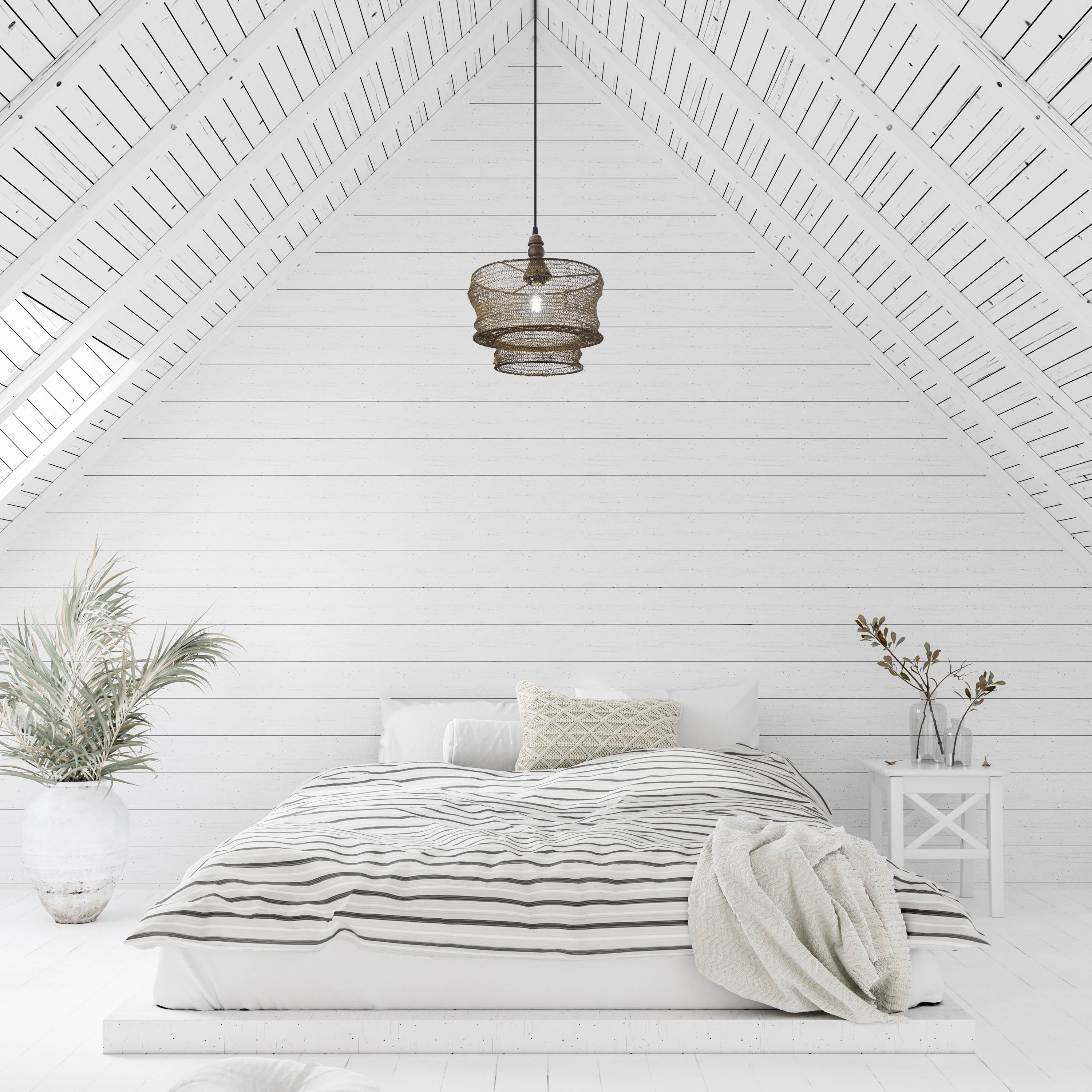 River of Goods - Wholesale Chandelier/Hanging Light - 12"W Bronze-Finish Metal and Wood Hanging Pendant Light4