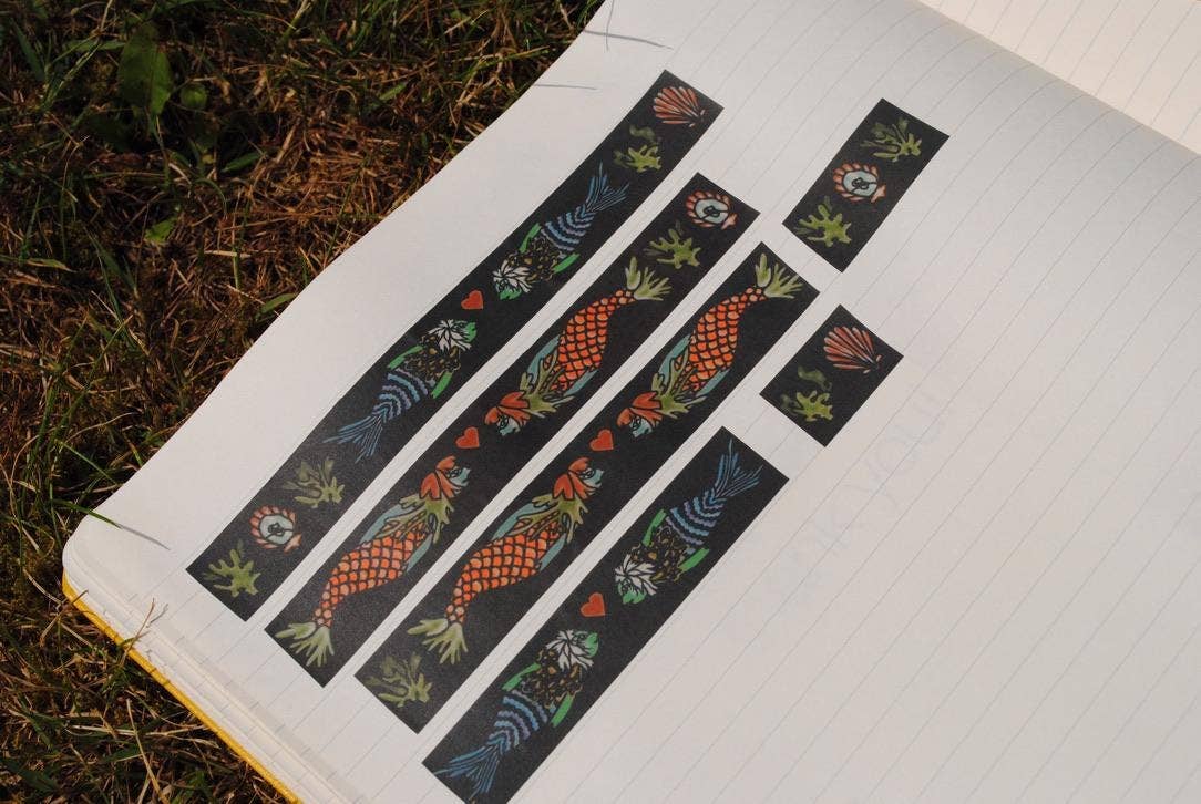 Tulips and Heather – wholesale Washi tape – Mermaid Fairytale Washi Tape6