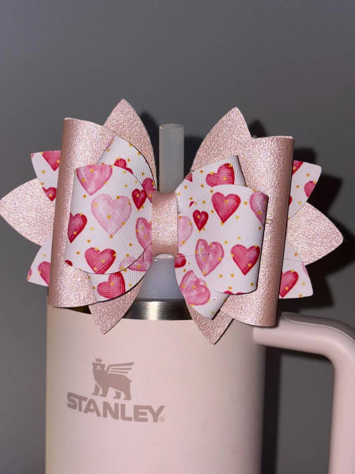 Heart Tumbler Bow for wholesale by ASAP Craft Supplies
