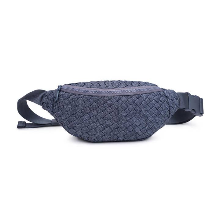 Sol and Selene - Vente Sac ceinture – femme - Sac banane tissé en néoprène Aim High147