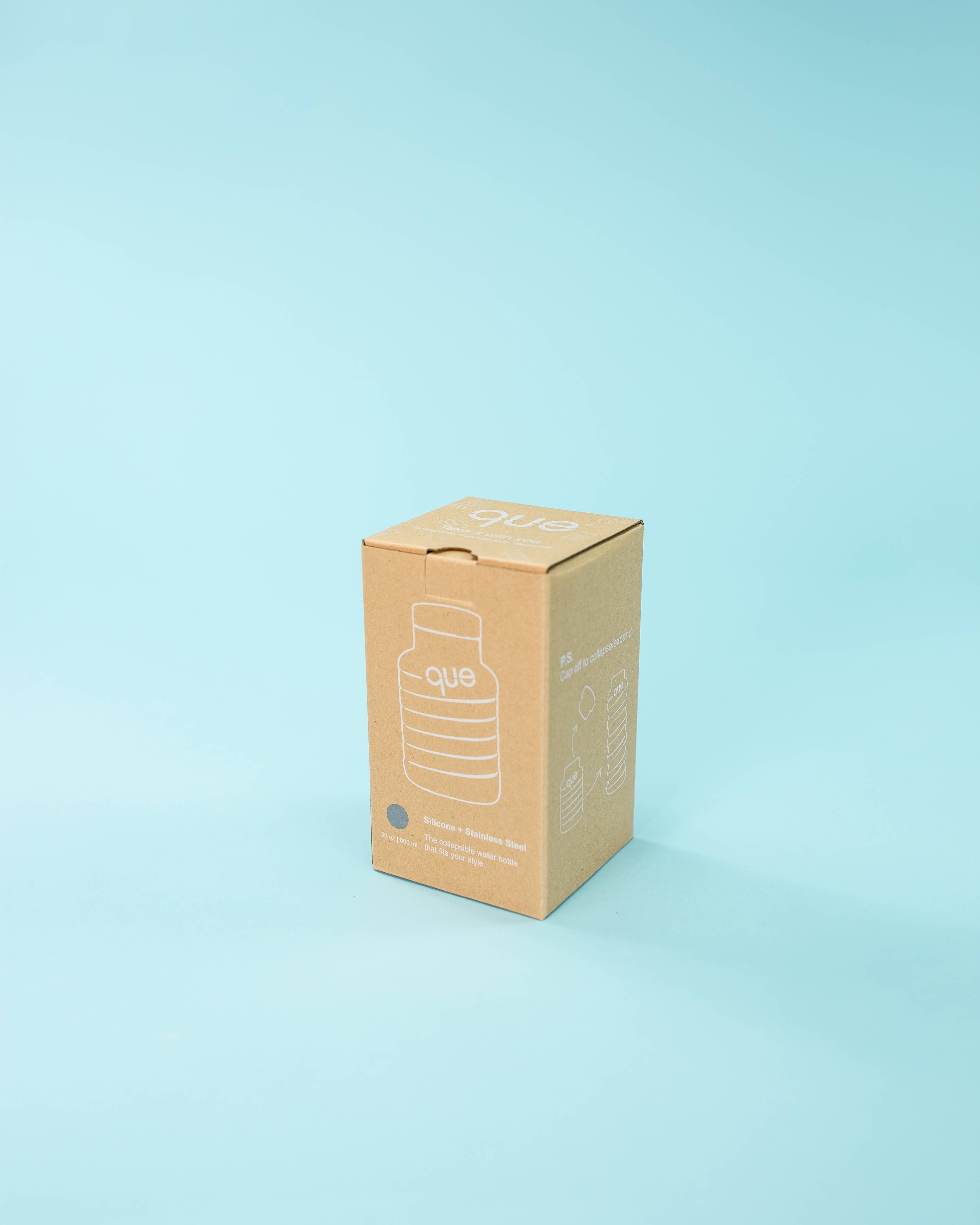 Que Factory - Wholesale Water Bottle - 20oz Collapsible Water Bottle - Bonfire Red4