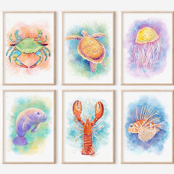 LionFish Art Print for wholesale by Dawn of Designs