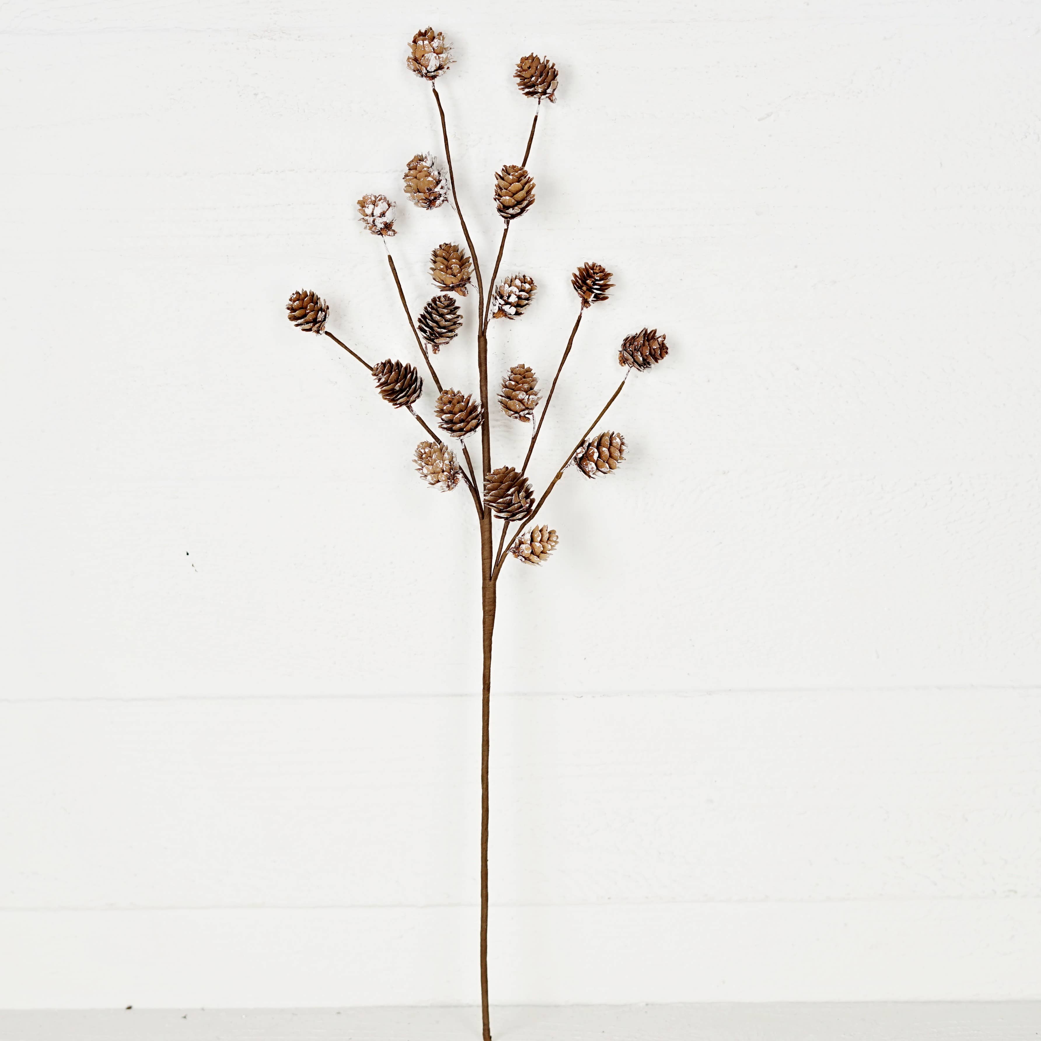 Holiday Depot Inc. - Wholesale Christmas Decoration - 510825- 24in Spray-Snowy Natural Birchcones-0