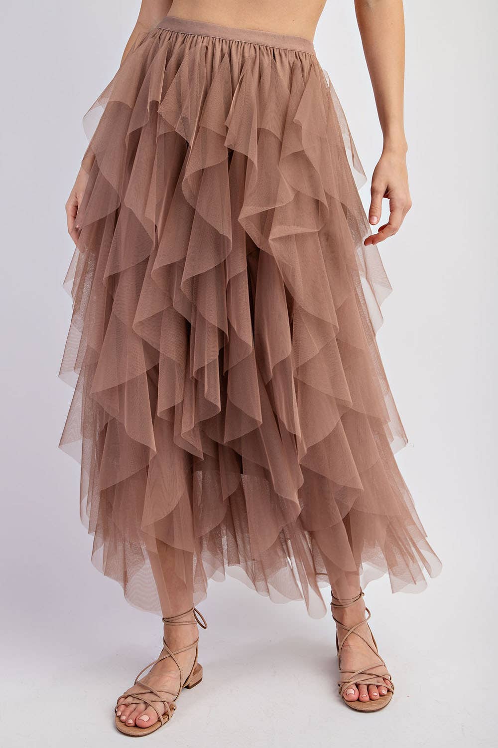 Sweet Generis - Wholesale Skirt - Women's - CASCADING TULLE MESH LAYERED MAX SKIRT23