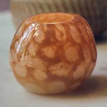 PORTAVELAS DE VIDRIO NILA - MIEL para venta al por mayor de Abigail Ahern