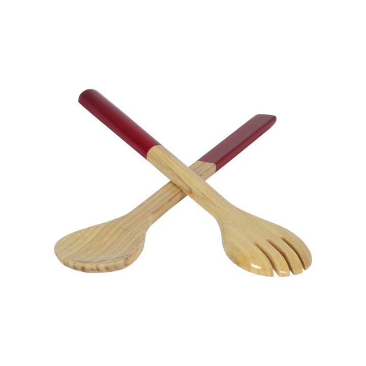albert L. (punkt) Inc. - Wholesale Serving Utensil - Large Bamboo Server Set4