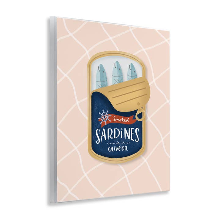 Stupell Industries - Wholesale Wall sign - Nautical Sardines Tin Wall Plaque1