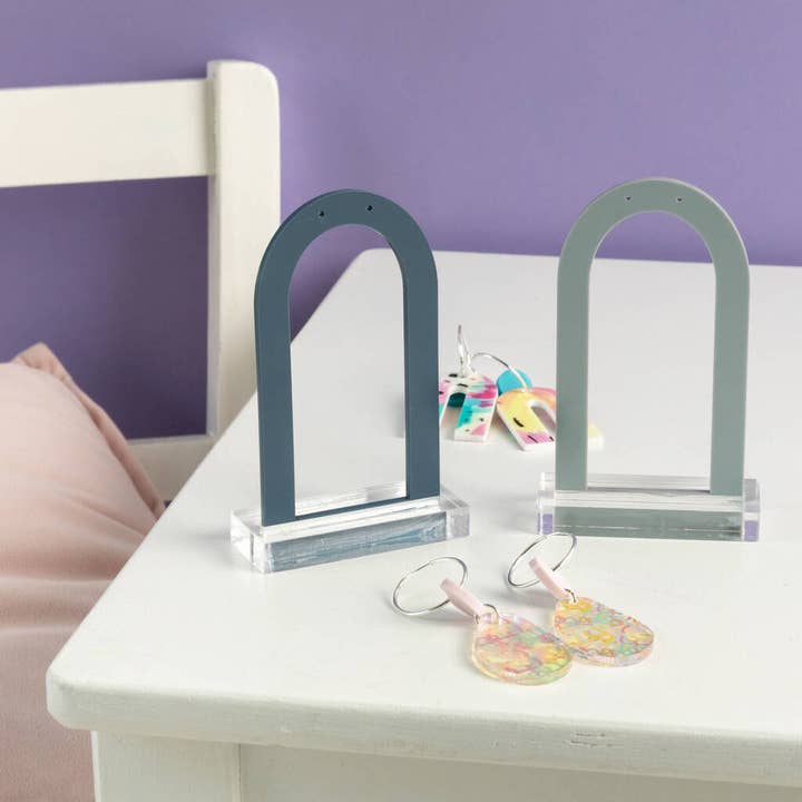 Mini Dangle Earring Arched Stand Holders Set Of Two for wholesale by The Gifting Knot Ltd