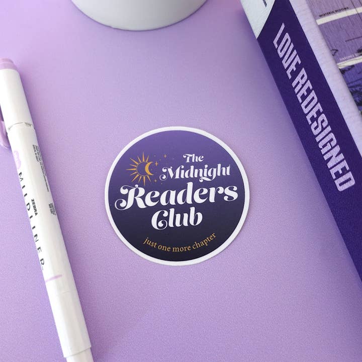 Autocolante em vinil Midnight Readers Club por atacado de Doodles x Steph