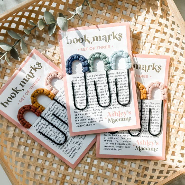 Ashley's Macrame - Wholesale Bookmark - Macrame Bookmark Sets3