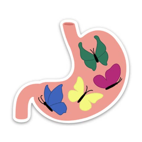 Butterflies In My Stomach Decal for wholesale by Rad Girl Creations