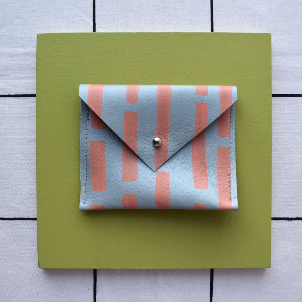 Jemma Marston - Wholesale Coin Purse - Women's - Brick Leather Hand Painted Card Pouch2