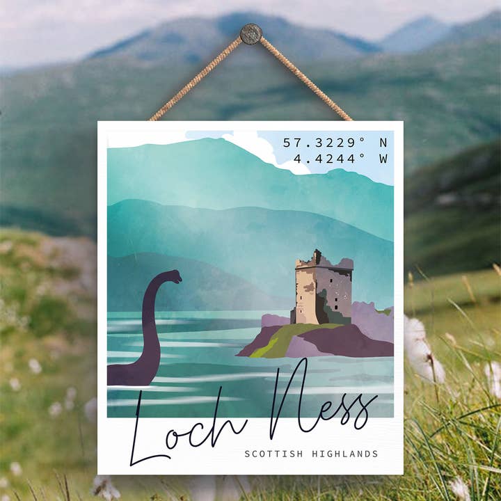 P4924 - Inverness Castle Day Scotlands Landskab Illustration for engroshandel hos Vivid Squid Wholesale