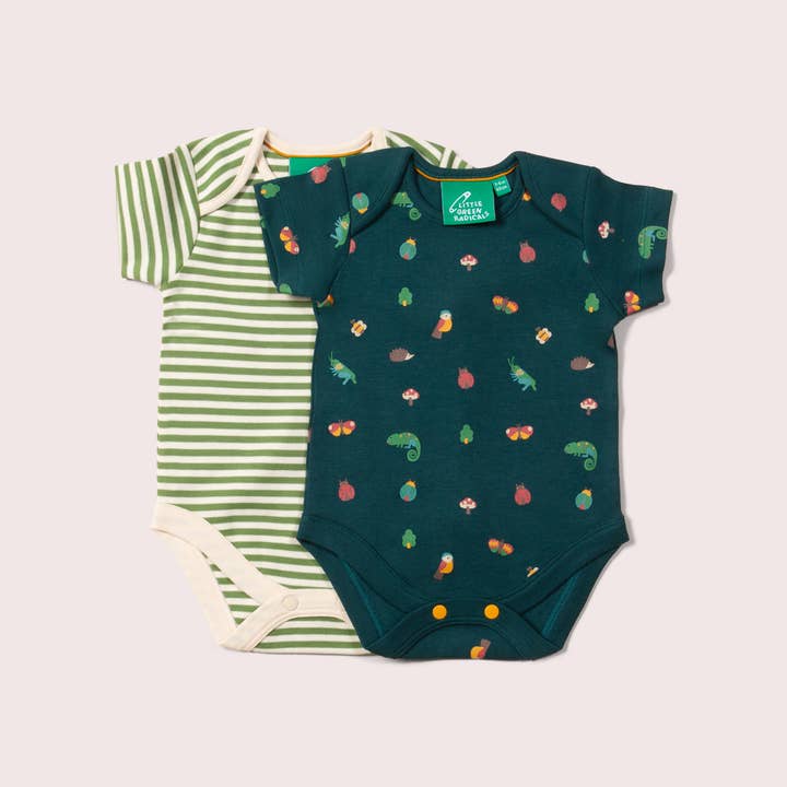 Mini Marvels Organic Baby Bodysuit Set - 2 Pack for wholesale on Faire